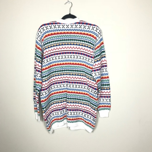 Liz Sport Multi Color Beaded Button Up Cardigan - Picture 2 of 4